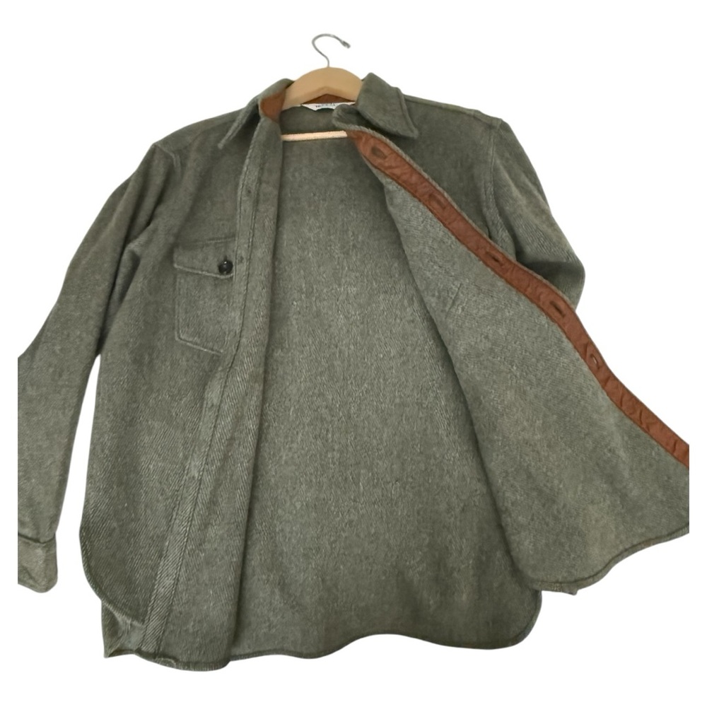 Vintage Woolrich wool flannel button-down shirt jacket unisex Large unisex
